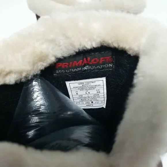 Merrell Yarra Womens Waterproof Boots Primaloft Polartec Lined‎ Brown Size 6 - Picture 9 of 10